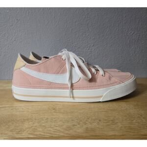 Nike Court Legacy Women’s Size 7.5 Sun Club Orange Canvas Sneakers CZ0294-800